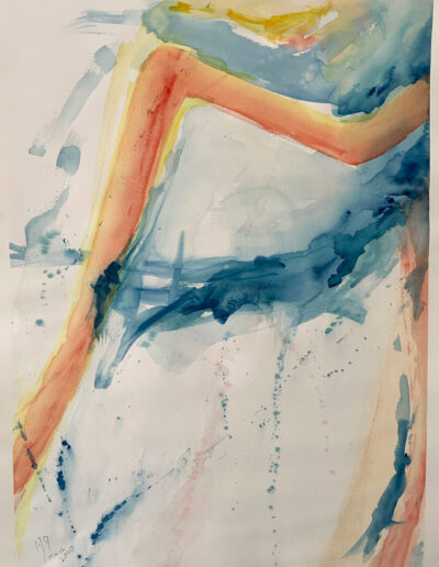 Watercolor Painting "Out of the Cave"