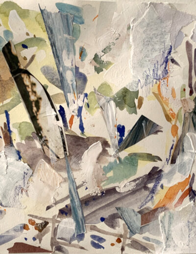 Mixmedia art "Garden"