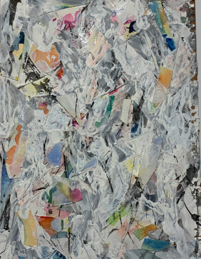 Mixed Media Art Work "Blue O"
