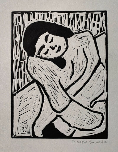 Linocut Print Untitled