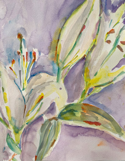 Watercolor Painting "YingYang Lilies vol. 1"